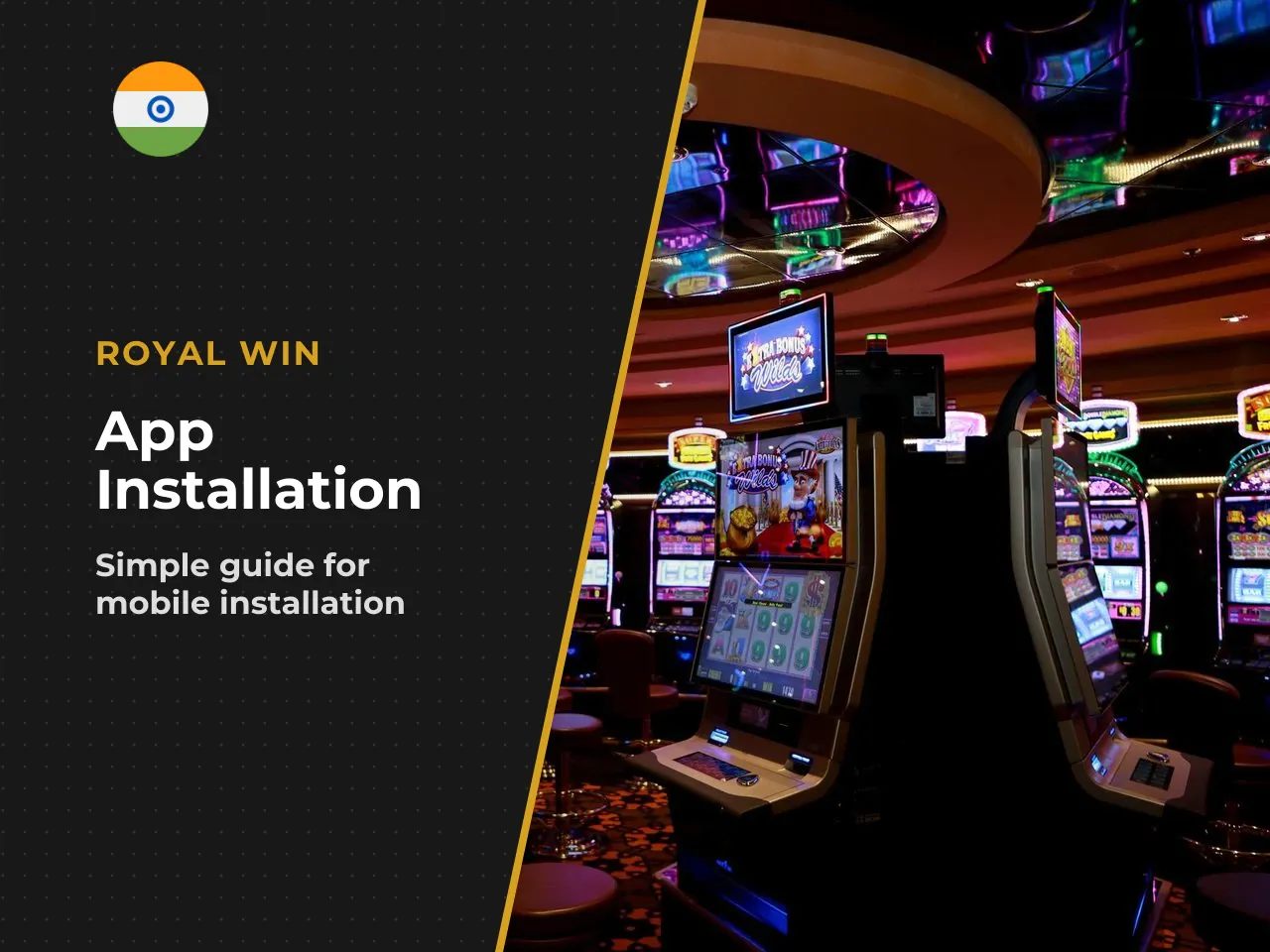 **Step-by-step APK installation:** 1. Open the official Royal Win website in your mobile browser (Chrome recommended) 2. Navigate to the download page and tap the Android APK download button 3. Enable